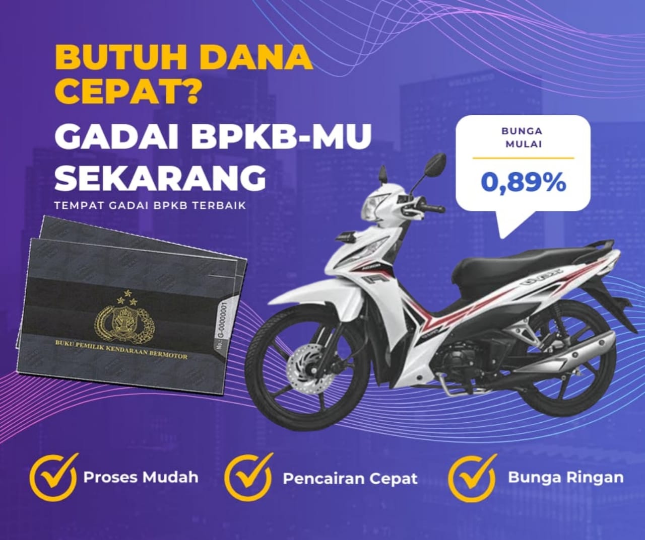 Pinjaman Dana Jaminan Bpkb Motor Honda Revo Ficw Dapat Pinjaman Berapa? Seperti Ini Simulasinya